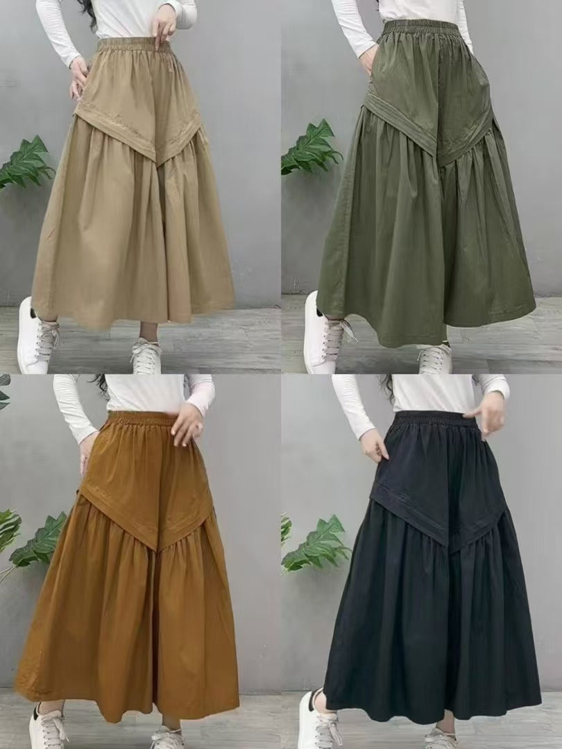 フレアスカート ロングスカート アシメントリー