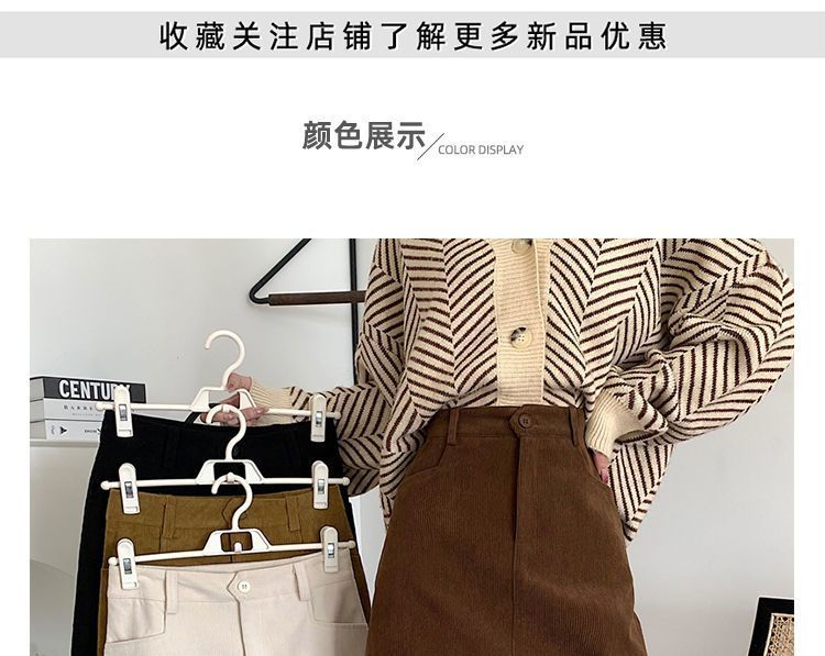 Fat mm プラスサイズ女性用コーデュロイ Aラインスカート、秋、新デザイン、ハイウエスト、ブラック、スリム、ヒップにぴったり合うショートスカート