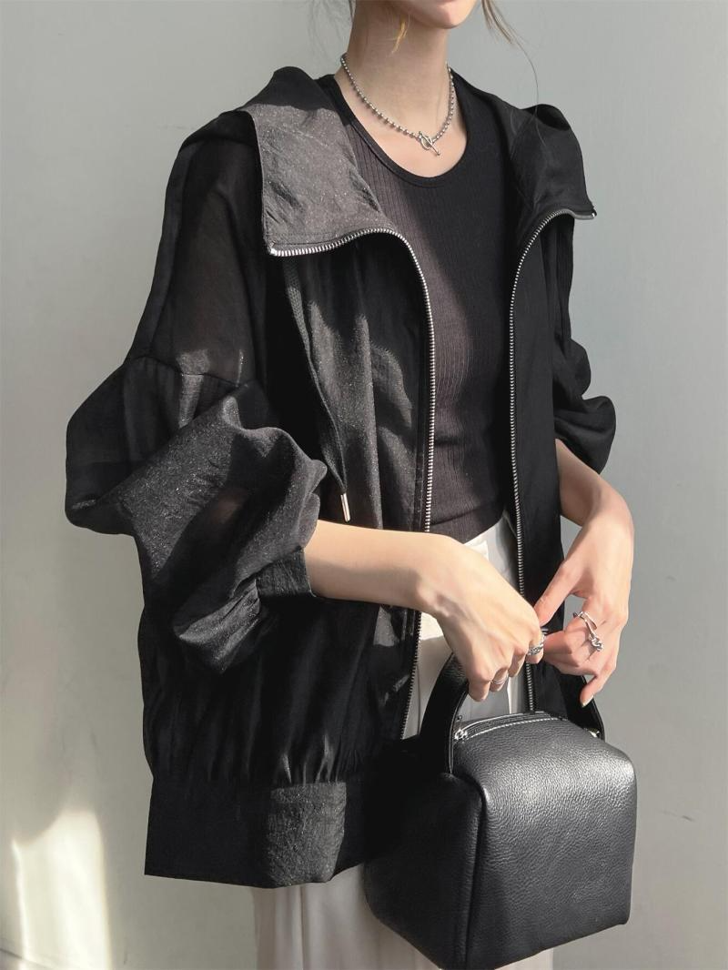 レディース 紫外線防止フード付きパーカー 日焼け止め服 日よけ ラッシュガード