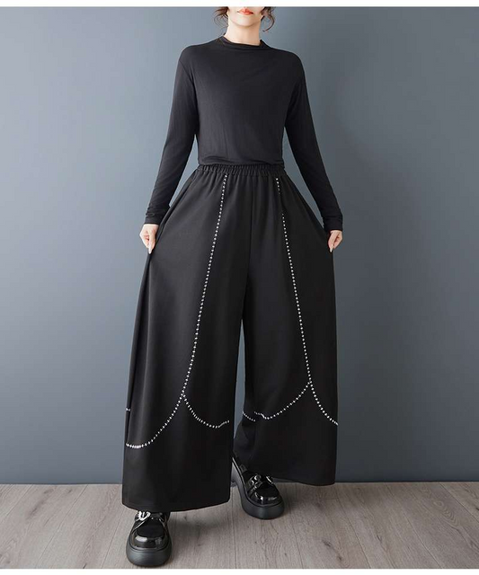 レディース ワイドレッグ ルーズパンツ