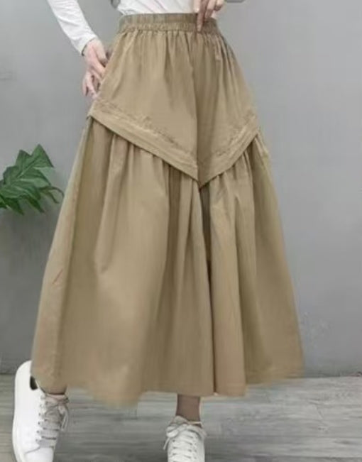 アシンメトリーロングスカート 個性的 デザイン