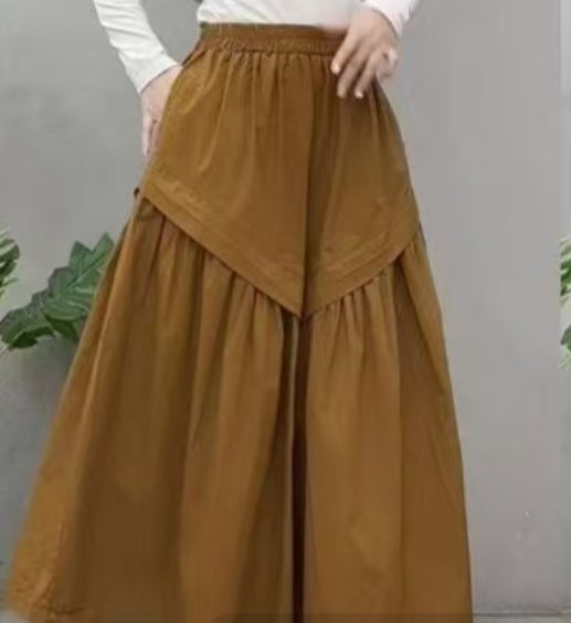 フレアスカート ロングスカート アシメントリー