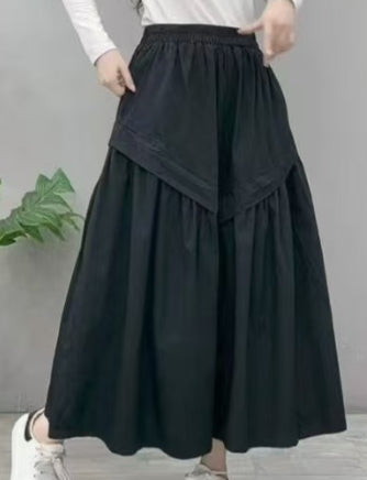 アシンメトリーロングスカート 個性的 デザイン