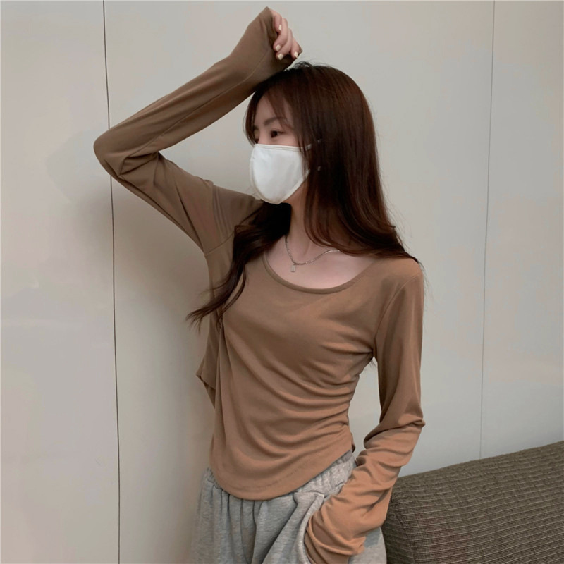 レディース 長袖 Tシャツ 無地