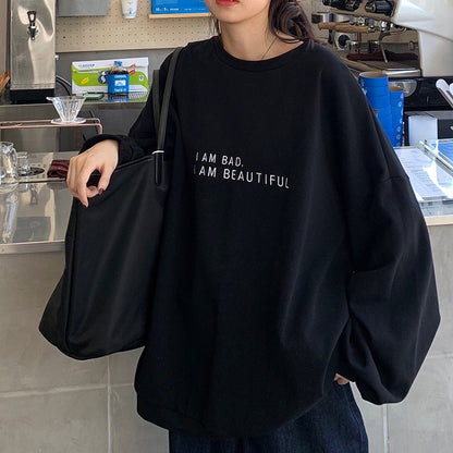 レディース 薄手 スウェットシャツ ロングTシャツ トレーナー