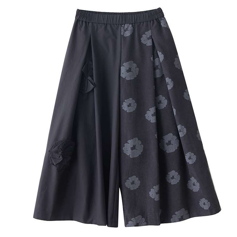 レディース 花柄 ワイドパンツ カジュアルパンツ フラワー