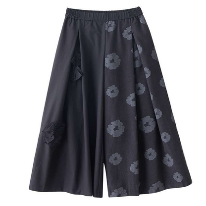 レディース 花柄 ワイドパンツ カジュアルパンツ フラワー