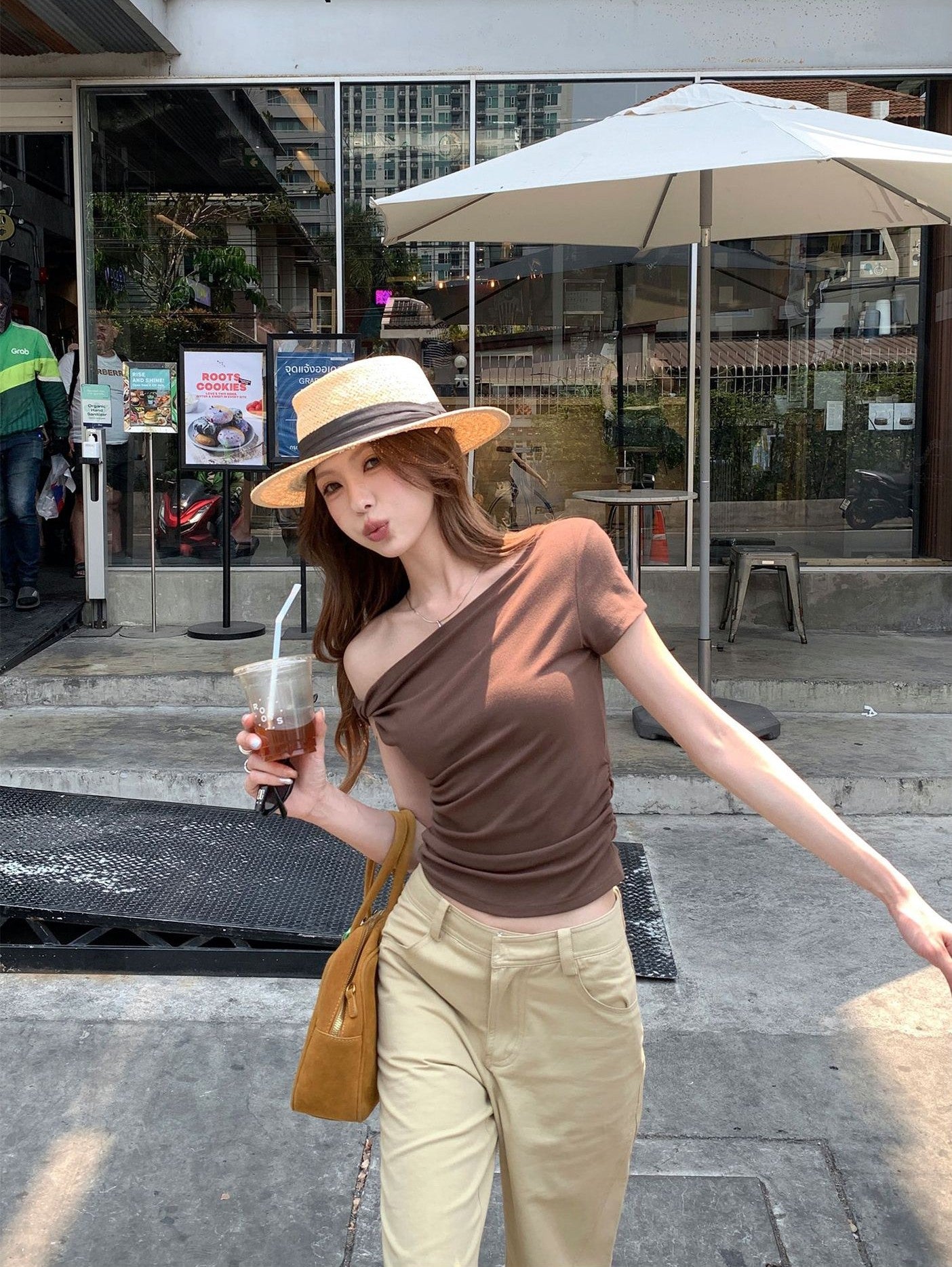 レディース 半袖 トップス 肩出し オフショルダー
