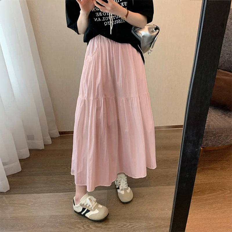 レディース ゆったり スカート 薄手 ミディ丈 ふんわり ケーキスカート 春夏
