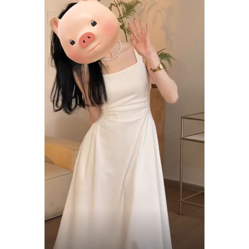 レディース ロングワンピース ノースリーブ ロングスカート