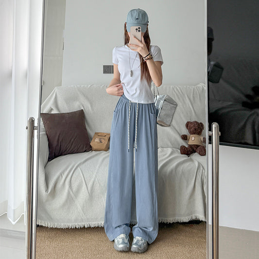 レディース ロングパンツ デニム 薄手 ストレートパンツ カジュアル  春夏