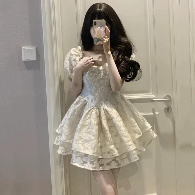 レディース フリル ワンピース ミニスカート