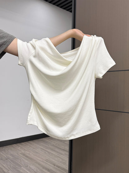 レディース オフショルダー 半袖Tシャツ