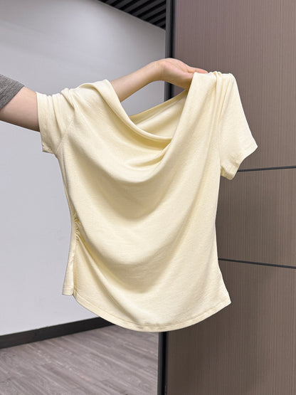 レディース オフショルダー 半袖Tシャツ
