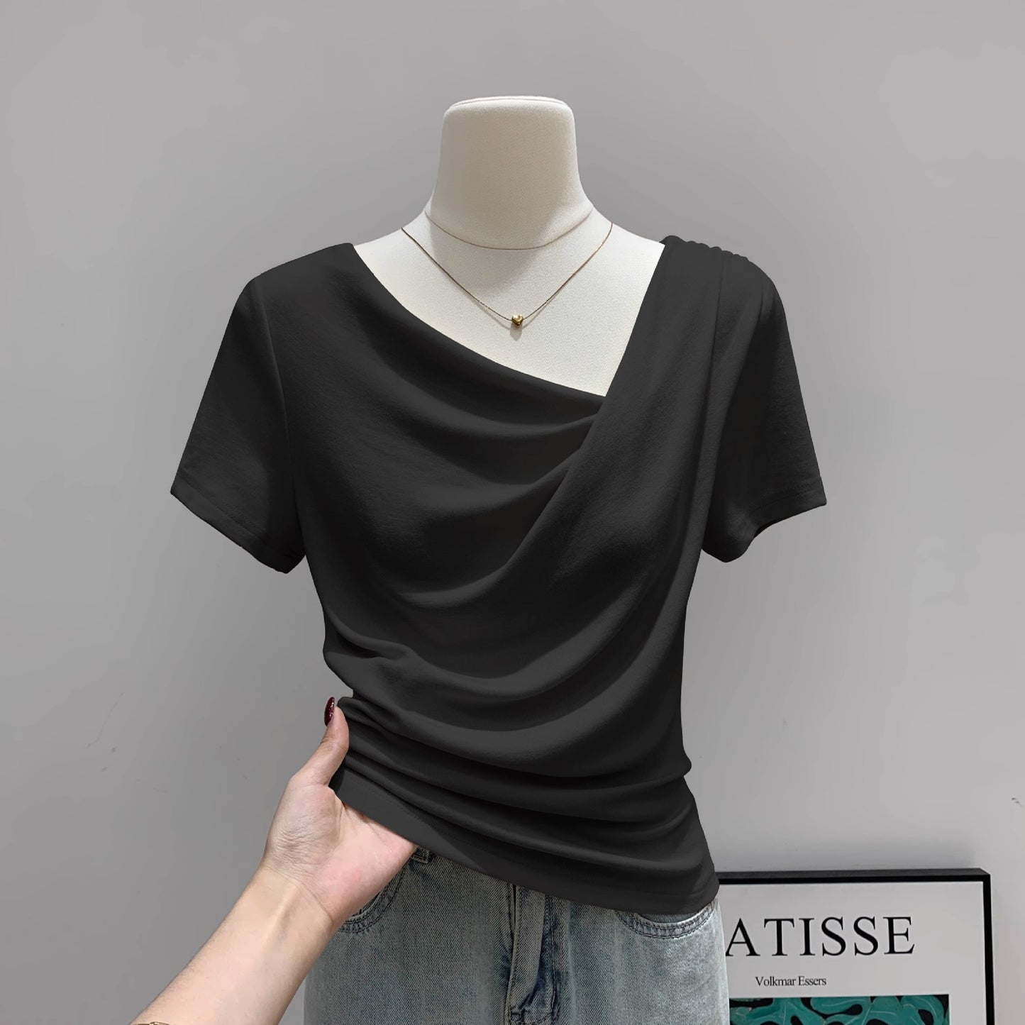 レディース オフショルダー 半袖Tシャツ