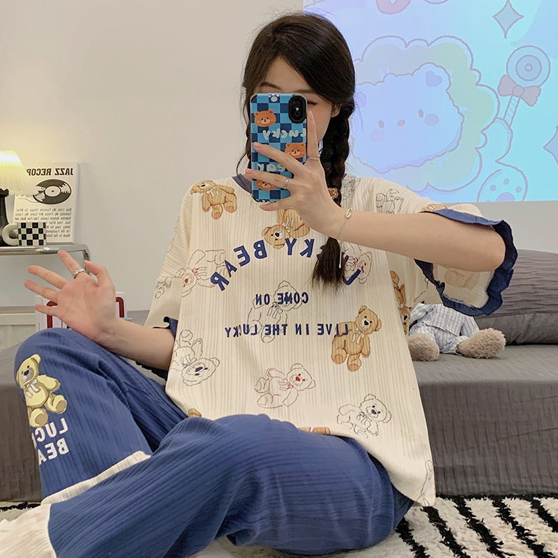 パジャマ レディース 半袖 セットアップ 上下セット