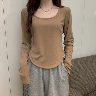 レディース 長袖 Tシャツ 無地