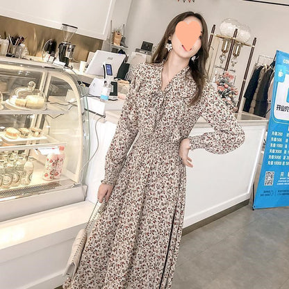 花柄 ワンピース 長袖