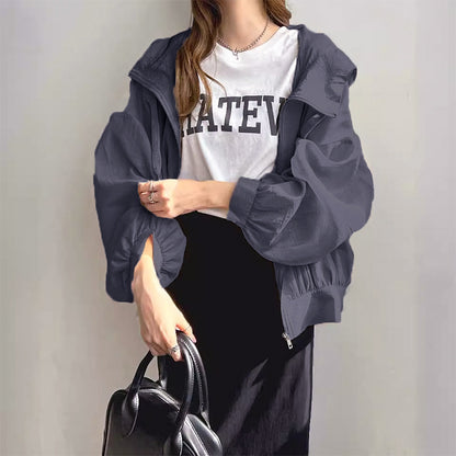 レディース 紫外線防止フード付きパーカー 日焼け止め服 日よけ ラッシュガード