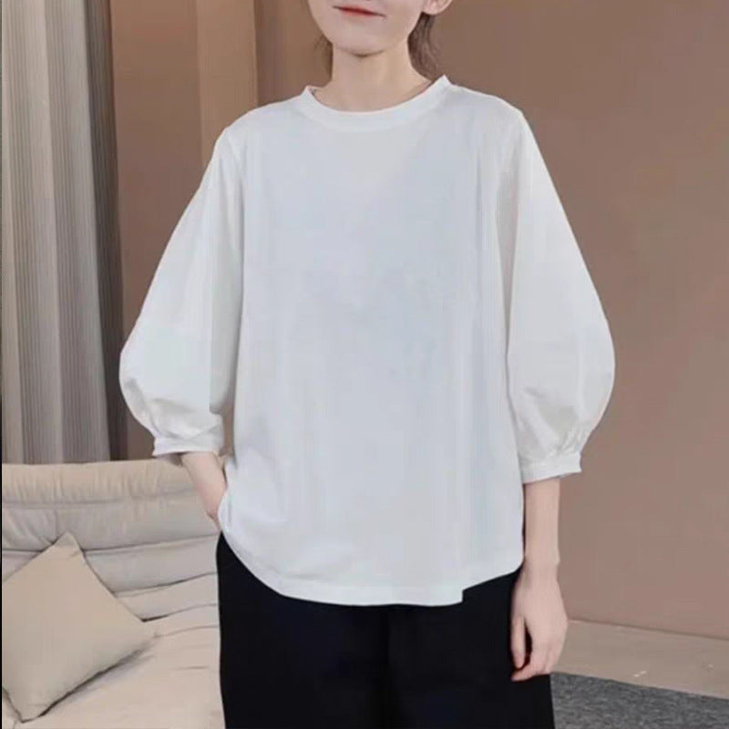 レディース ランタン 七分袖 Tシャツ