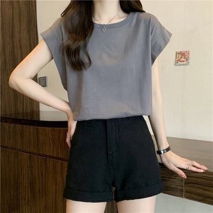 レディース ゆったり Tシャツ ノースリーブ タンクトップ トップス 無地