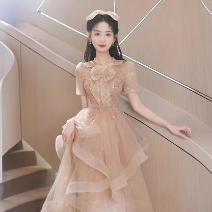 ワンピース ドレス レース 結婚式 パーティー