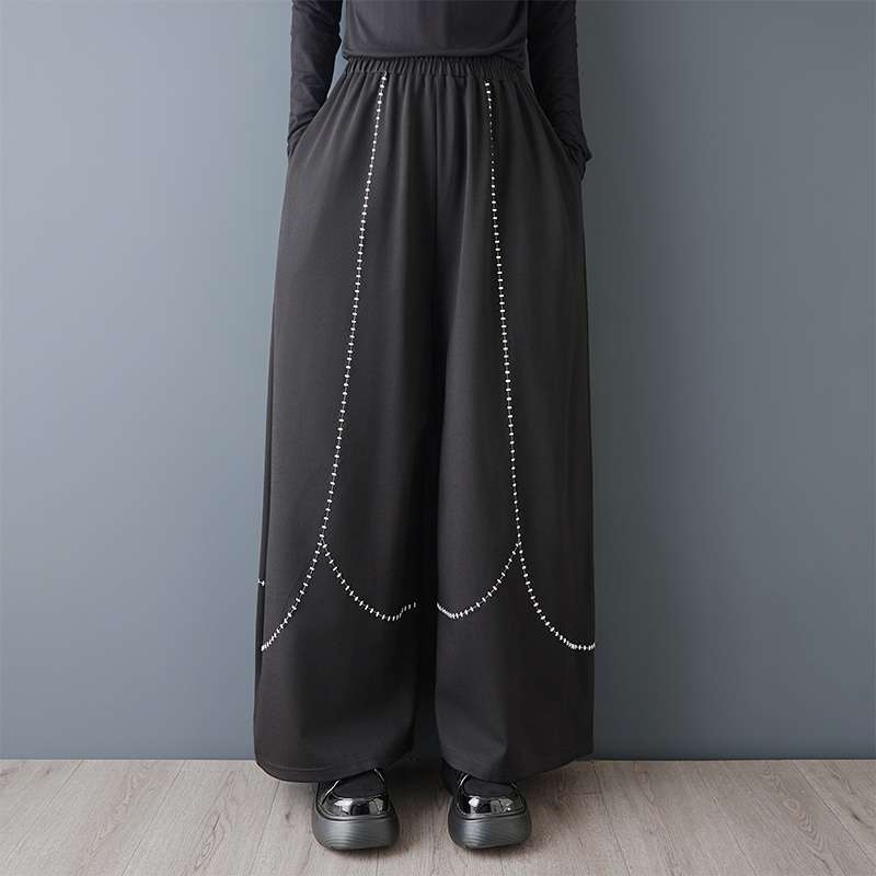 レディース ワイドレッグ ルーズパンツ