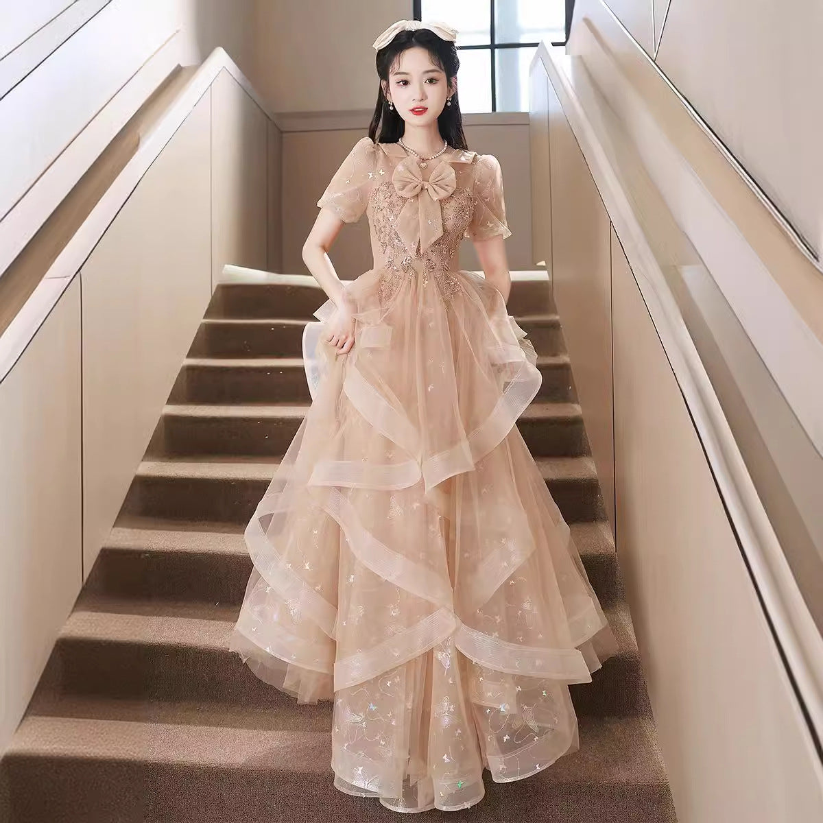 ワンピース ドレス レース 結婚式 パーティー