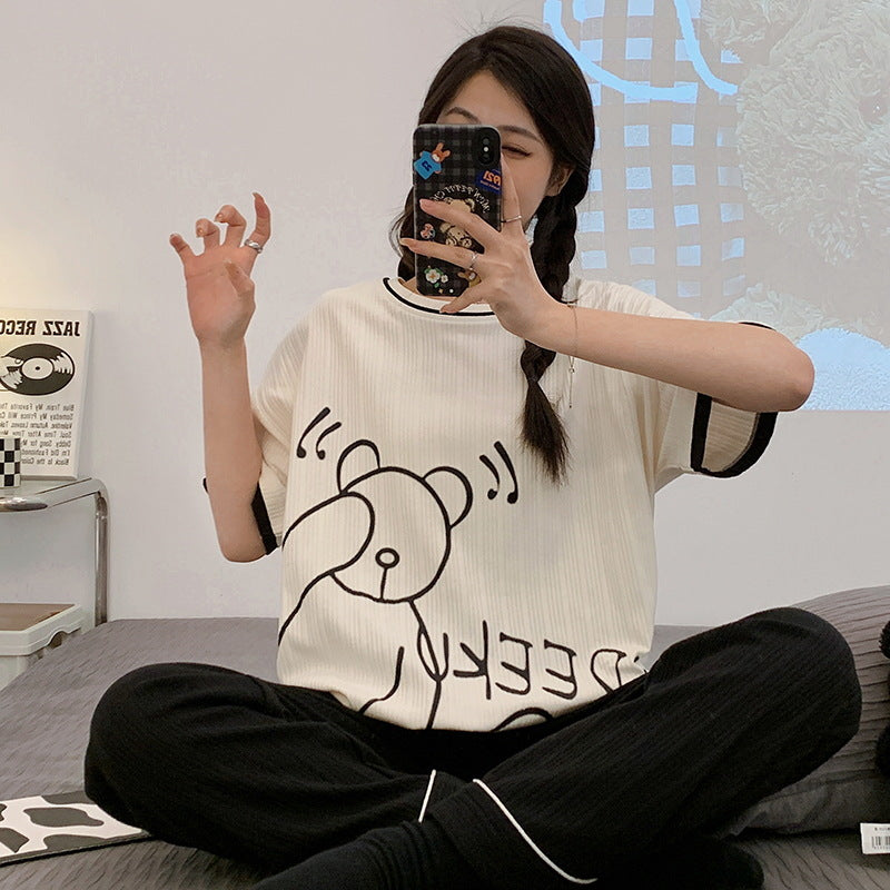 パジャマ レディース 半袖 セットアップ 上下セット